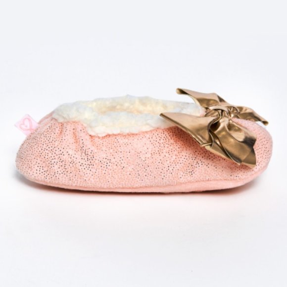 Jojo Siwa Pink Glitter Sherpa Lined Fuzzy Babba Slippers Kids 7-8 Yrs Sz 13-4 - Picture 5 of 10